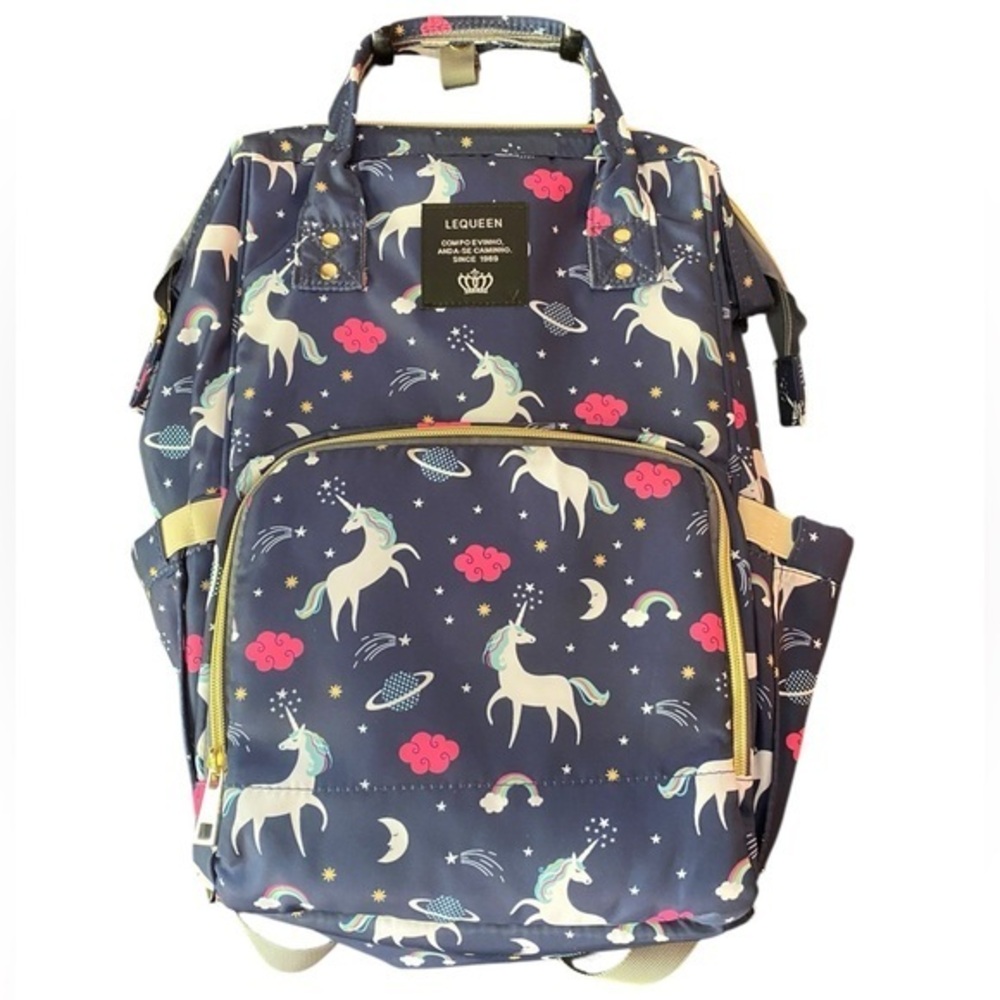 LEQUEEN Unicorn Mommy Baby Diaper Bag Backpack